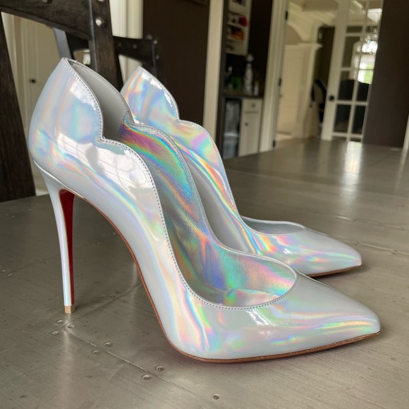 Christian Louboutin Shoes - New christian louboutin hot chick white Bianco laser patent stiletto sz 39